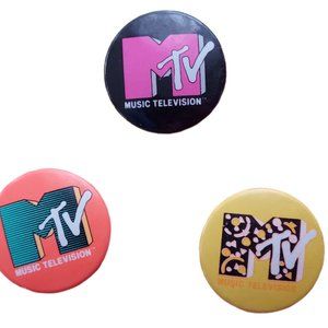 MTV Buttons: Set of Three